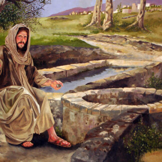 3. Jesus At The Well - 8x10 giclée print on canvas