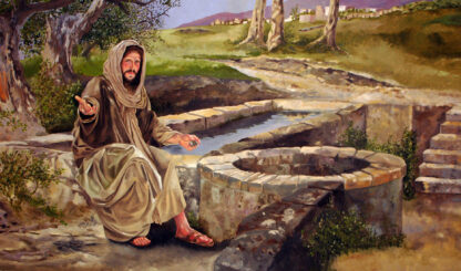 3. Jesus At The Well - 8x10 giclée print on canvas